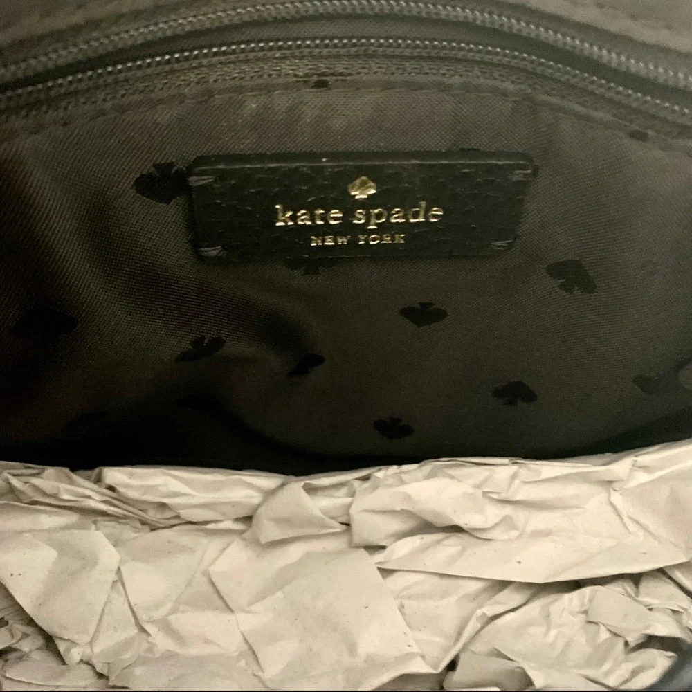 NWOT Kate Spade Black Pebbled Leather Adjustable Crossbody Bag - Picture 6 of 9